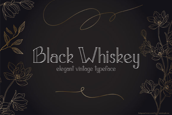 Black Whiskey: A Vintage Serif Font That Elevates Handmade Design