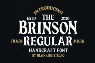 Brinson Regular: Vintage Serif for Web Design