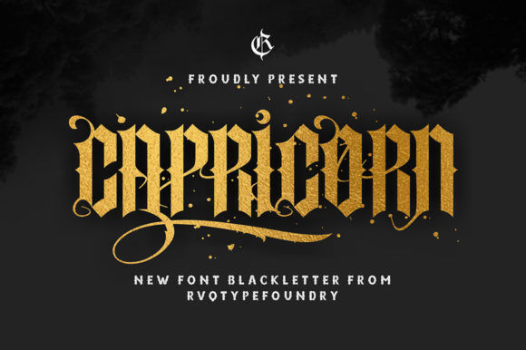 Capricorn Font: Timeless Blackletter for Editorial Design