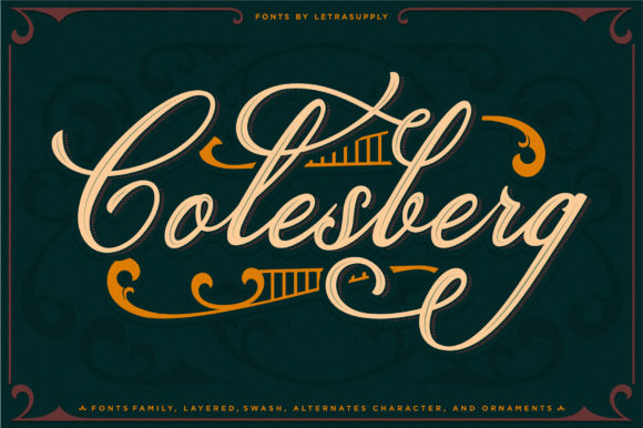 Colesberg: A Bold Vintage Script for Designers
