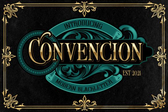Convencion: A Vintage Blackletter Font