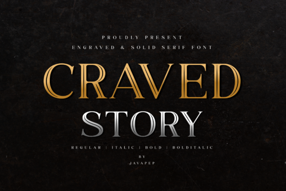 Craved Story: A Serif Font for Elegant Design