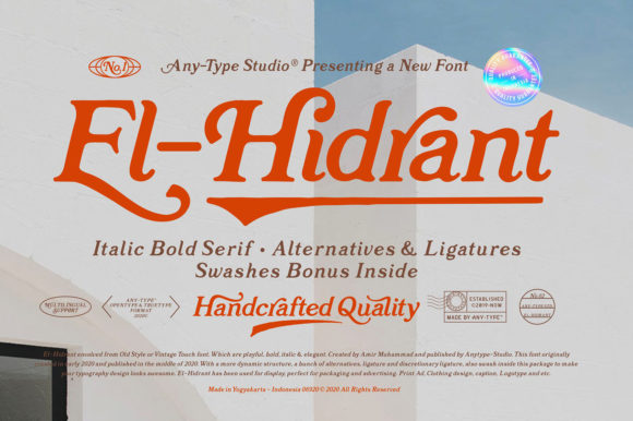 El-Hidrant: A Serif Font for Bold Design