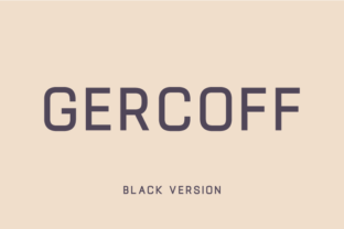 Gercoff Black: A Font for Professional Branding