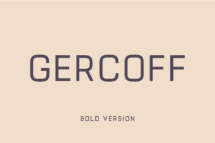 Gercoff Bold: Vintage Sans Serif for Creative Projects