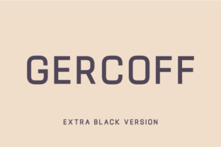 Gercoff Extra Black Font