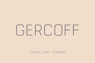 Gercoff Extra Light: A Vintage Sans Serif for Business