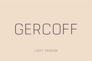 Gercoff Light: A Font for Professional Branding
