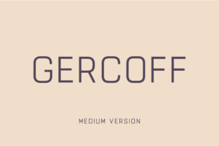 Gercoff Medium Font