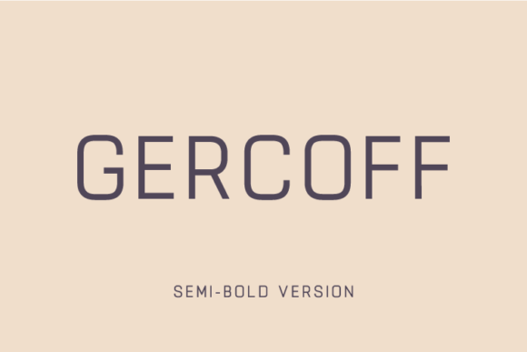 Gercoff Semi-Bold: Vintage Sans Serif for Branding