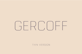 Gercoff Thin: Vintage Sans Serif for Creative Projects