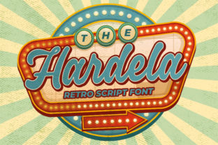 Hardela: Vintage Script Font for Crafters