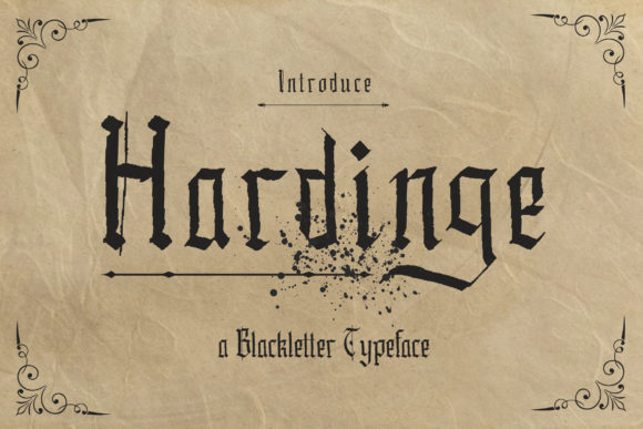 Hardinge: A Bold Blackletter for Creative Projects