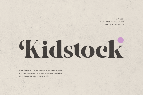 Kidstock: A Serif Font That Adds Warmth to Digital Layouts