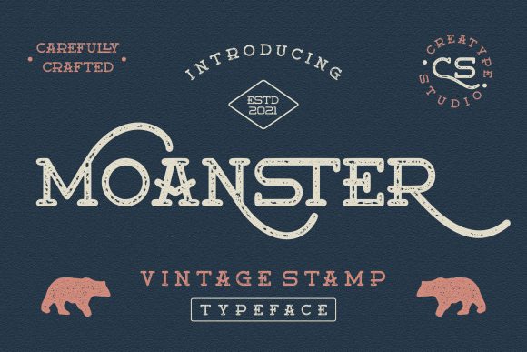 Moanster: A Vintage Serif for Elegant Design