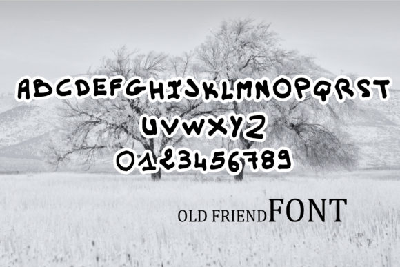 Old Friend Font: Handwritten Style for Digital Marketing