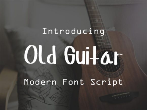 Old Guitar: A Handwritten Font for Creative Projects