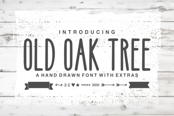 Old Oak Tree Font for Creative Makers