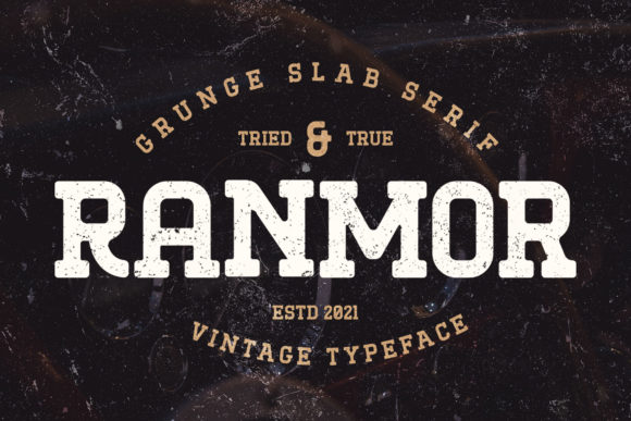 Ranmor: A Bold Vintage Font for Makers