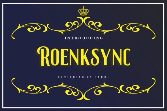 Roenksync: A Vintage Serif Font for Business