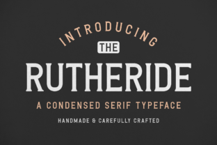 Rutheride: A Vintage Serif Font
