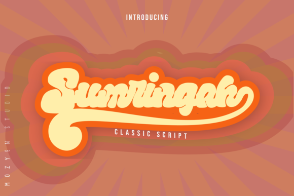 Sumringah: A Vintage Script Font
