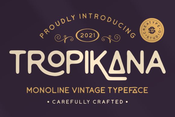 Tropikana: A Vintage Sans Serif Font