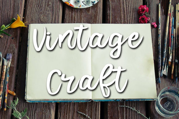 Vintage Craft Font for Web Design