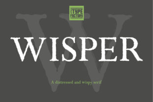 Wisper: A Vintage Serif Font for Creative Projects