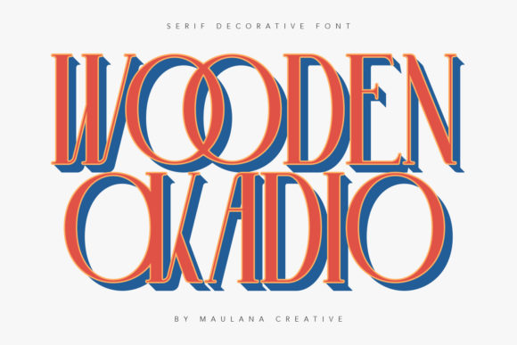 Wooden Okadio: A Vintage Serif Font for Modern Design