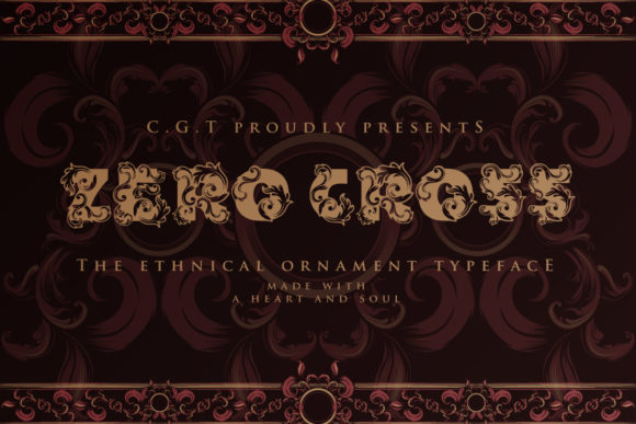 Zero Cross: A Vintage Font for Elegant Design